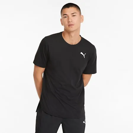 Logo Short Sleeve Men's Training Tee | Puma Black | PUMA Shop All Puma | PUMA 