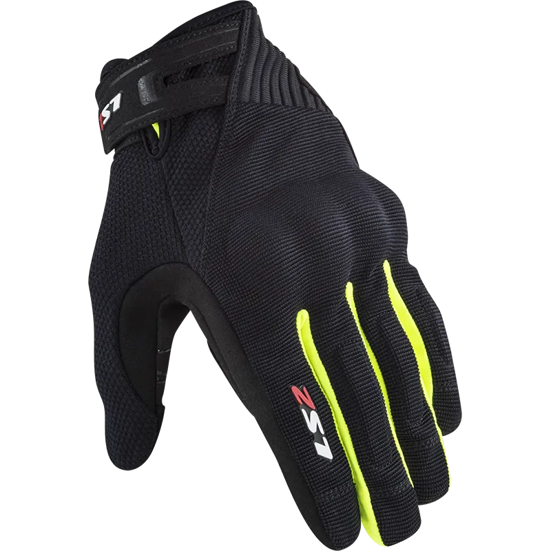 LS2 Dart 2 Man Gloves Black/High Visibility Yellow