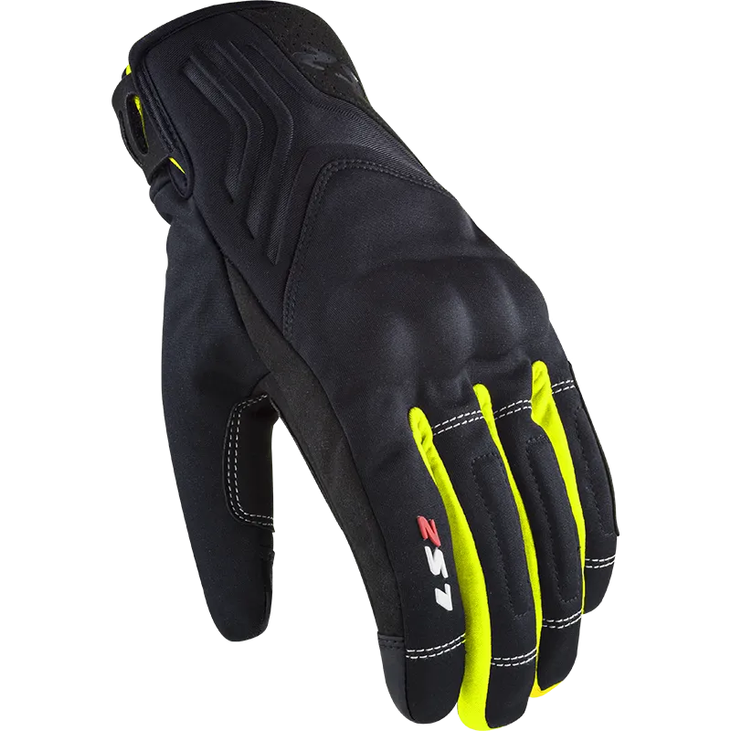 LS2 Jet 2 Man Gloves Black/High Visibility Yellow