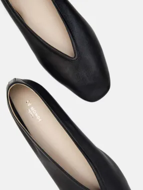 Luna Slipper - Black Lambskin