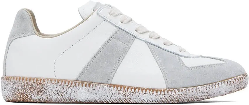 Maison Margiela White & Gray Replica Sneakers