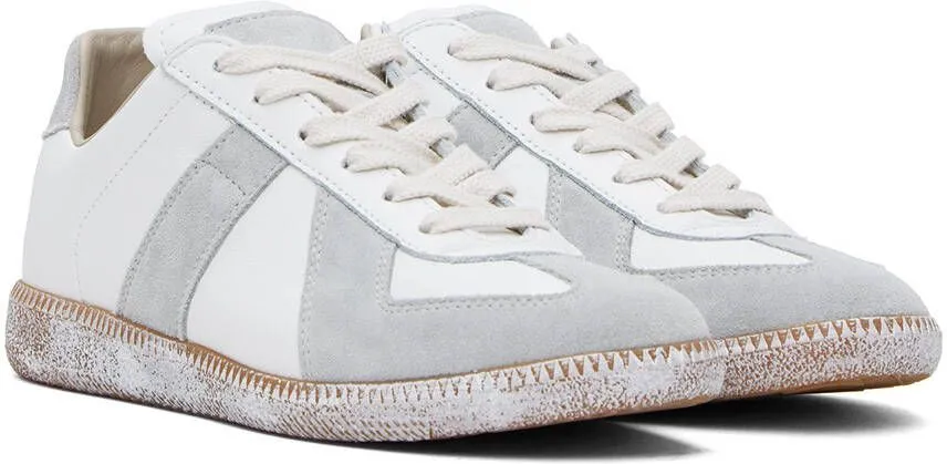 Maison Margiela White & Gray Replica Sneakers