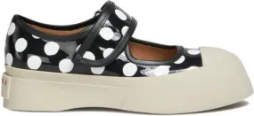 Marni Pablo polka-dot leather sneakers Black