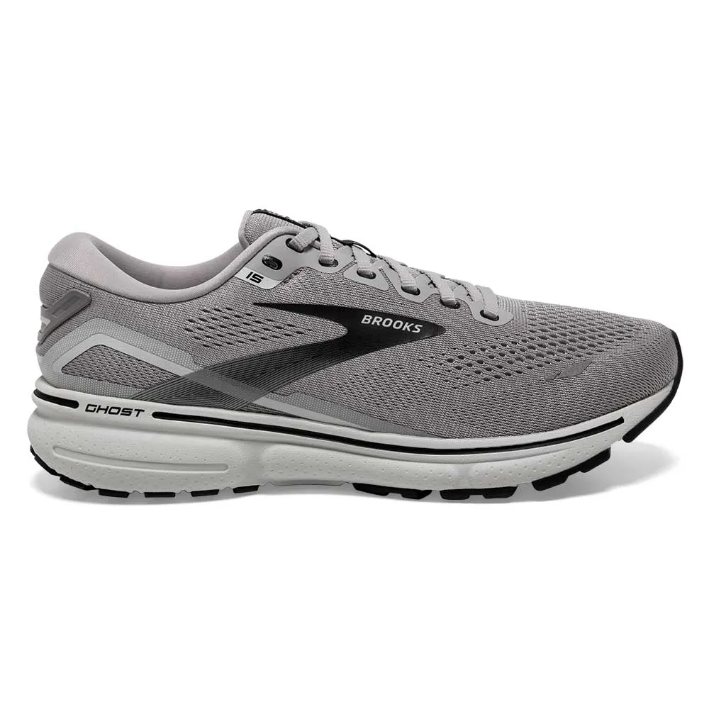 Men's Ghost 15 Running Shoe - Alloy/Oyster/Black- Narrow (B)