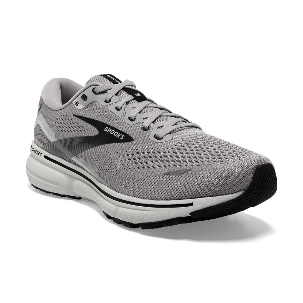 Men's Ghost 15 Running Shoe - Alloy/Oyster/Black- Narrow (B)