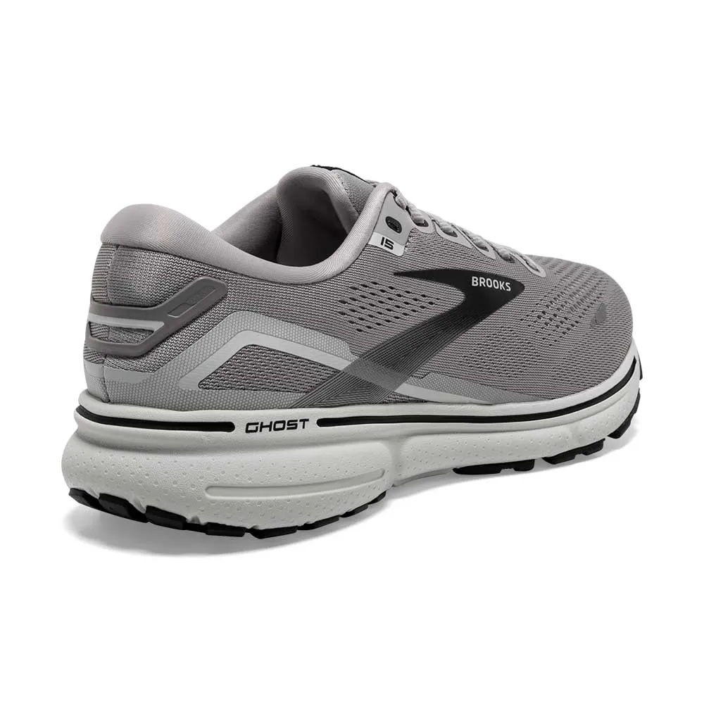 Men's Ghost 15 Running Shoe - Alloy/Oyster/Black- Narrow (B)