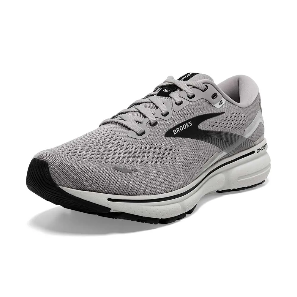 Men's Ghost 15 Running Shoe - Alloy/Oyster/Black- Narrow (B)