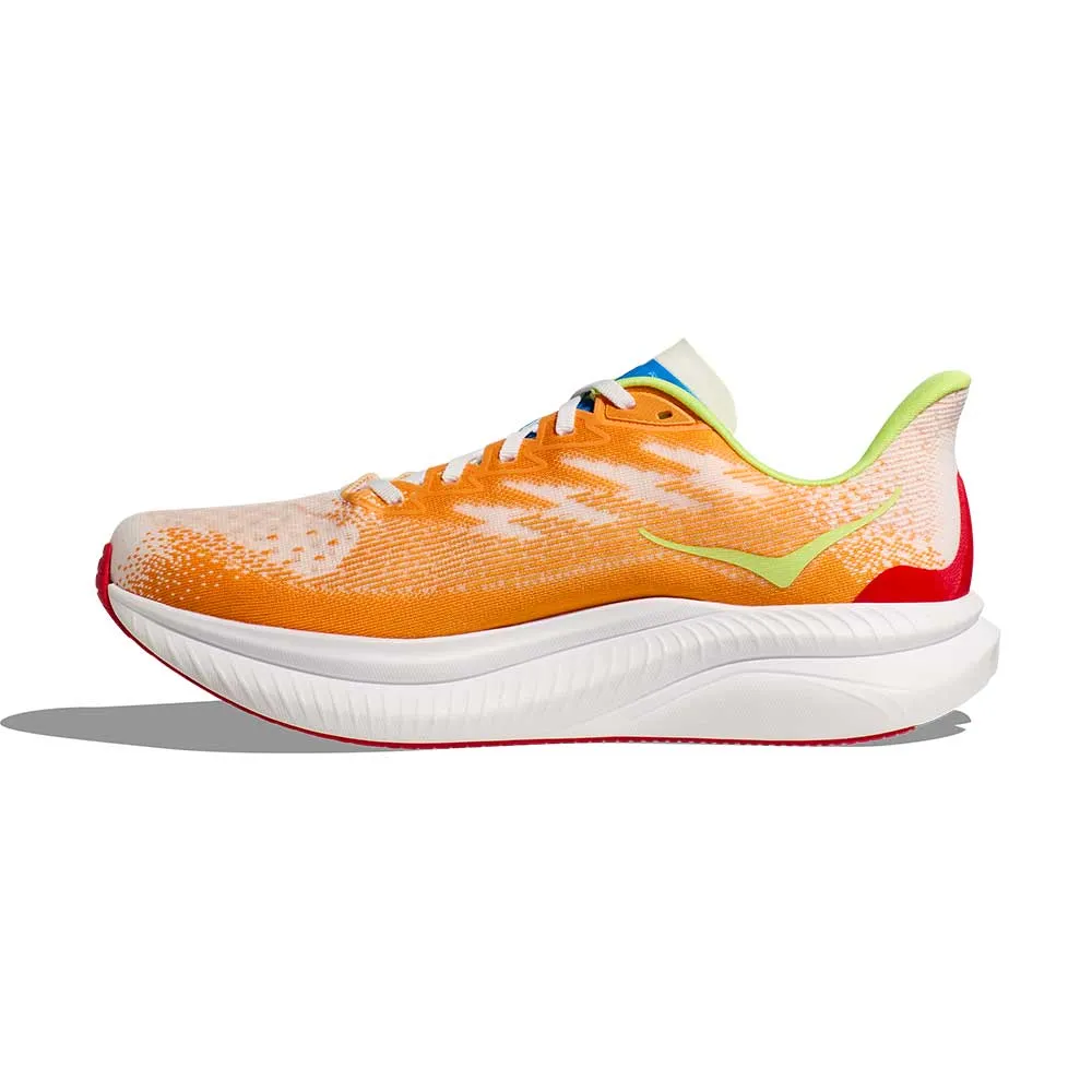 Men's Mach 6 Running Shoe - White/Solar Flare - Regular (D)