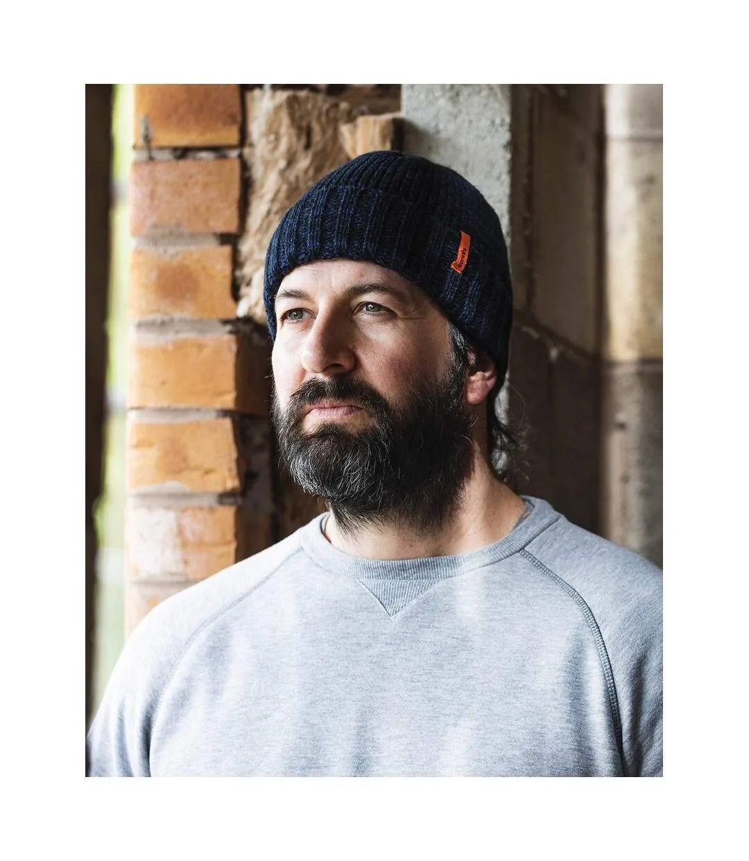 Mens trade beanie navy/black Scruffs