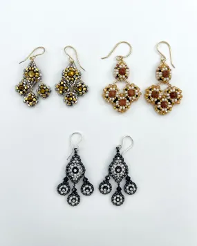 Miguel Ases Small Chandelier Drop Earrings