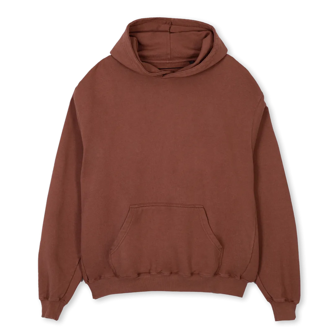 MJ GRAF BEIGE FULL Vintage Brown Oversized Hoodie.