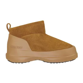 MOON BOOT LUNA LOW SUEDE COGNAC