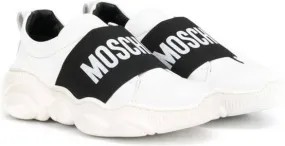 Moschino Kids logo strap sneakers White