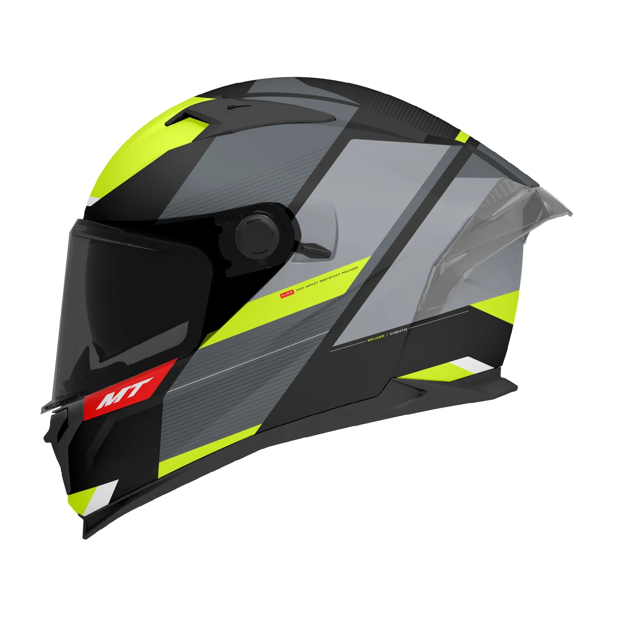 MT Braker Chento Helmet - Black/Yellow