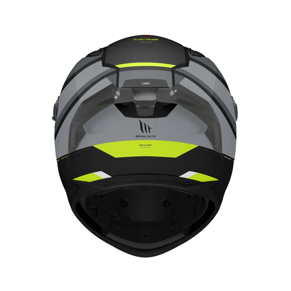 MT Braker Chento Helmet - Black/Yellow