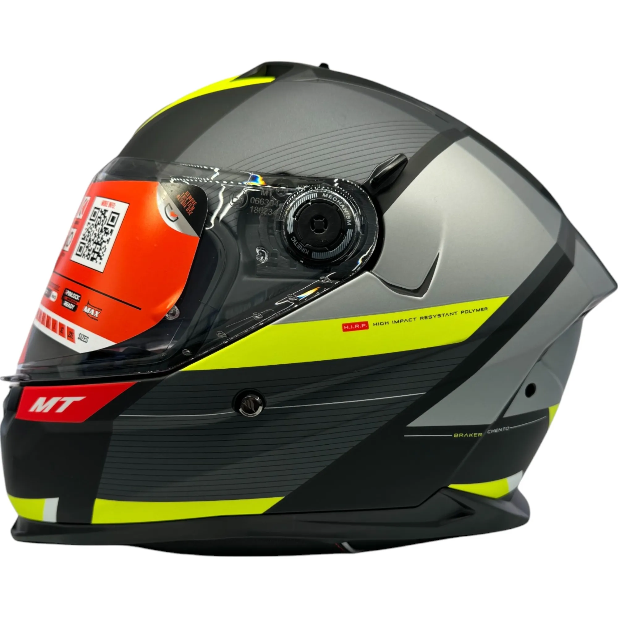 MT Braker Chento Helmet - Black/Yellow