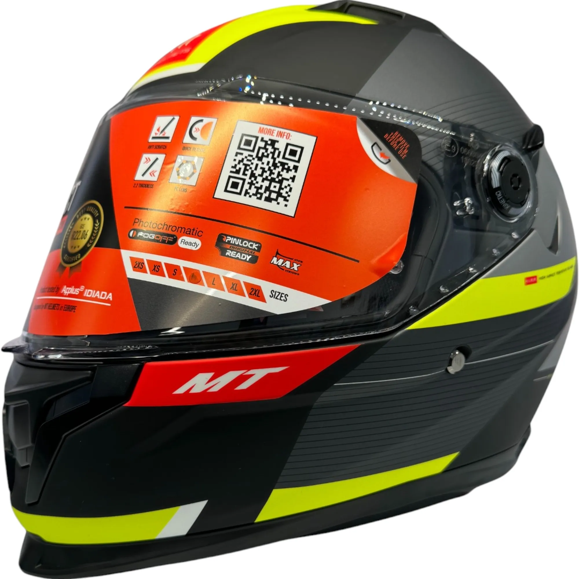 MT Braker Chento Helmet - Black/Yellow