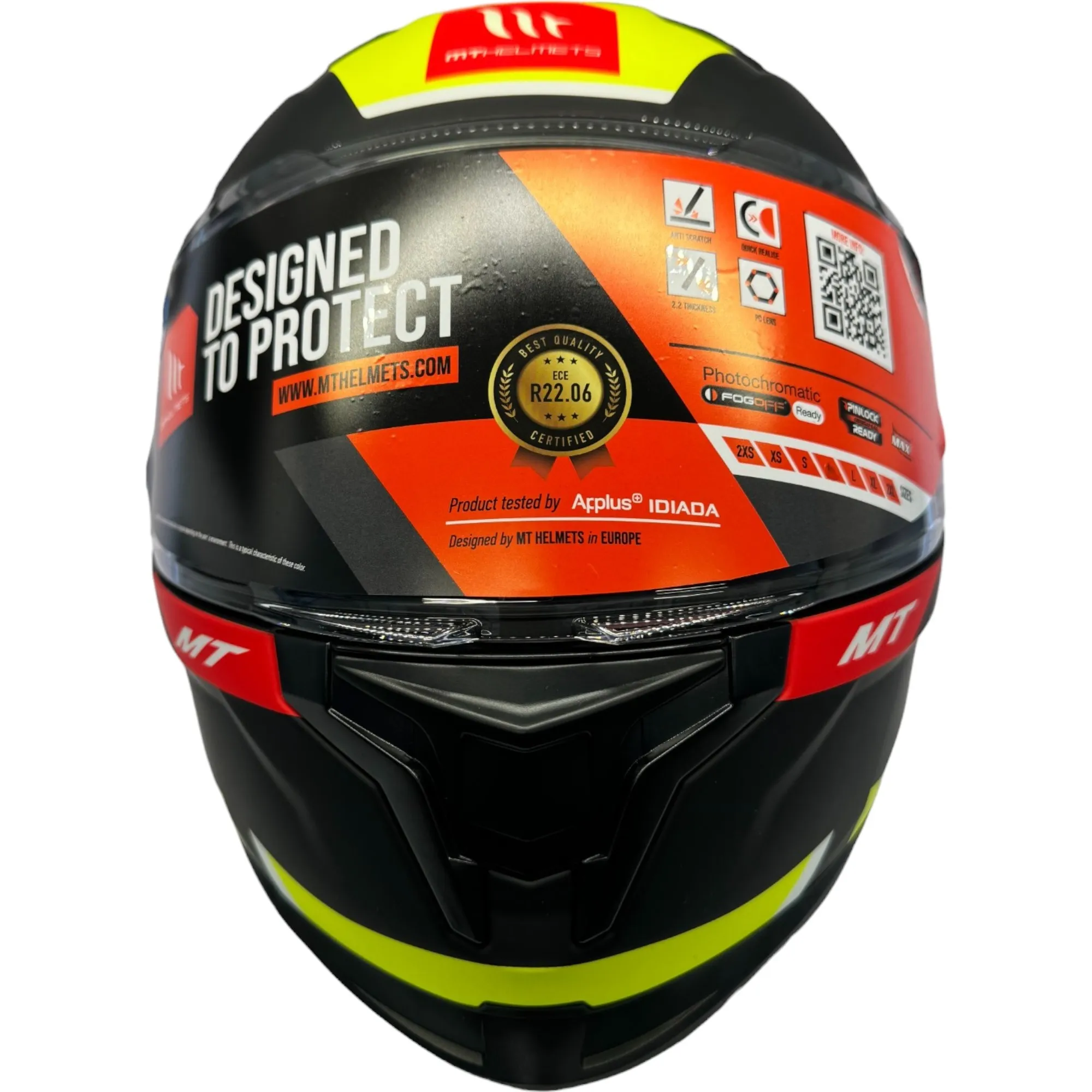 MT Braker Chento Helmet - Black/Yellow