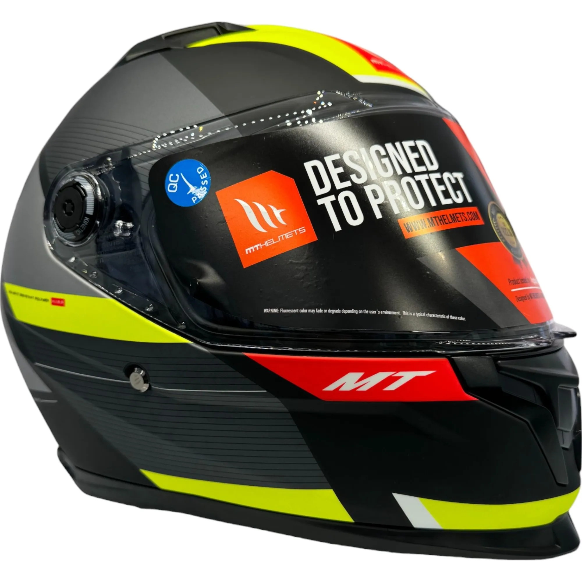 MT Braker Chento Helmet - Black/Yellow