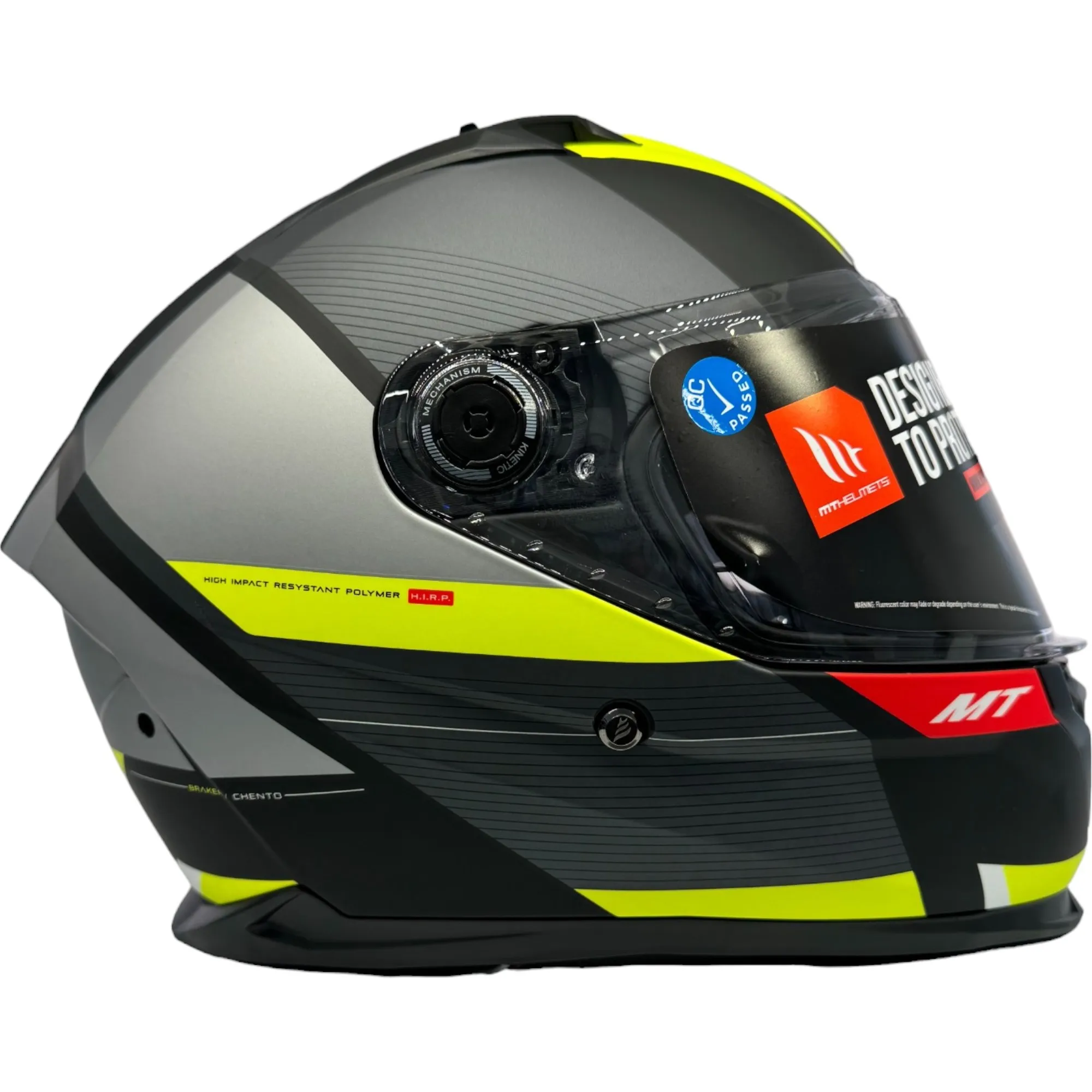 MT Braker Chento Helmet - Black/Yellow