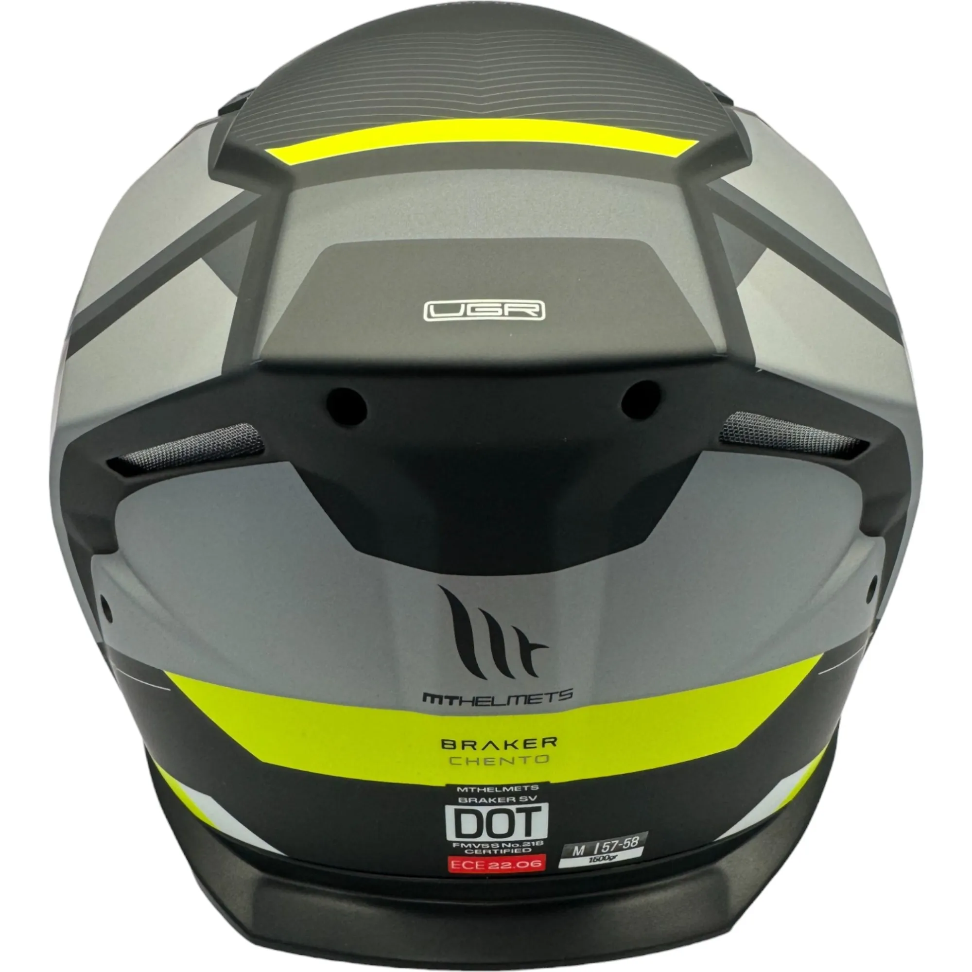 MT Braker Chento Helmet - Black/Yellow