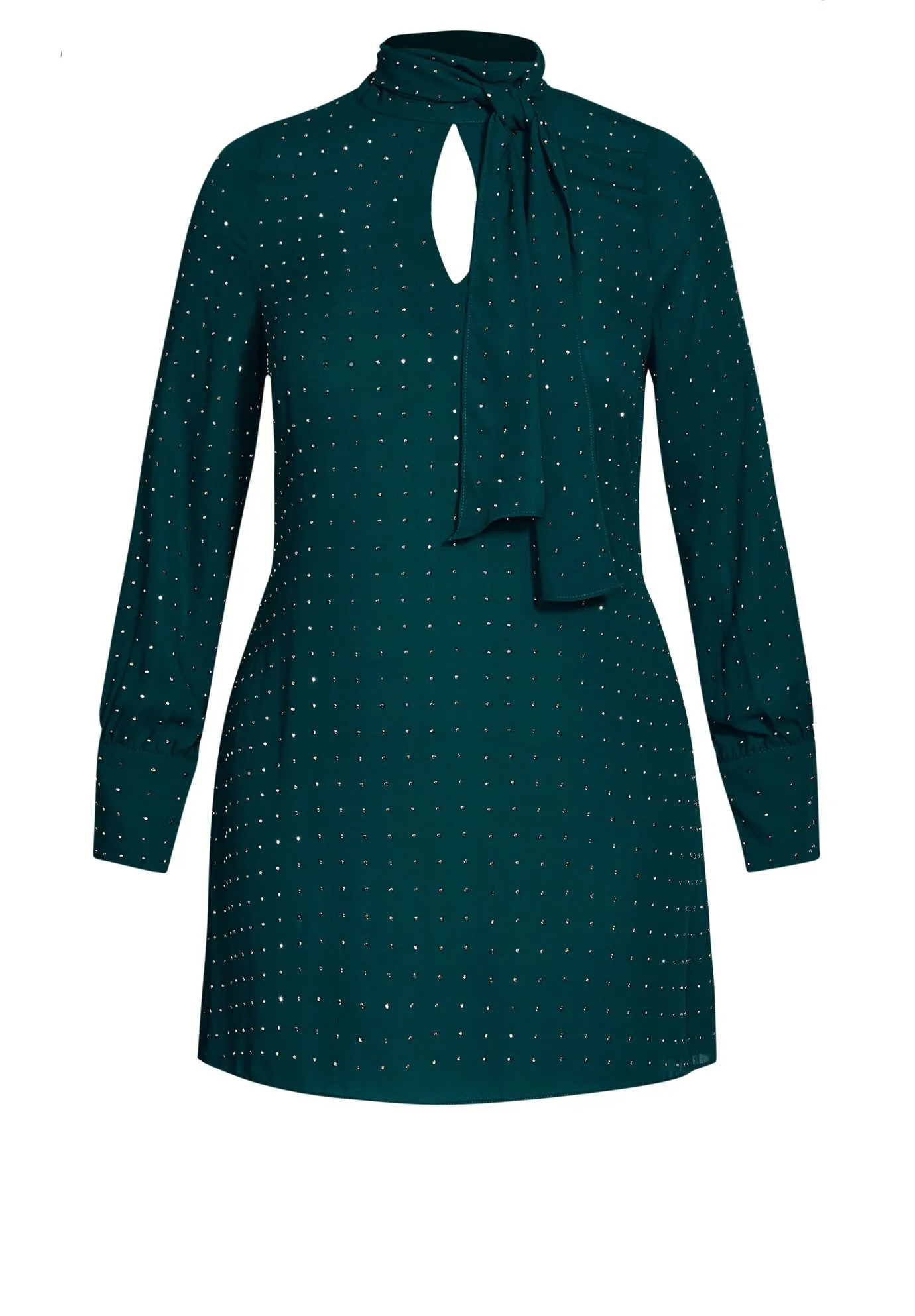 Nailhead Tunic - emerald