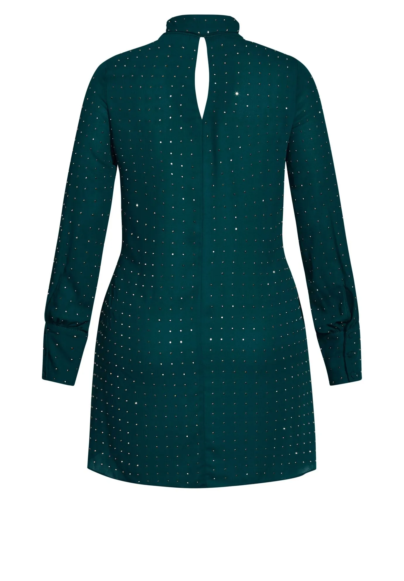 Nailhead Tunic - emerald