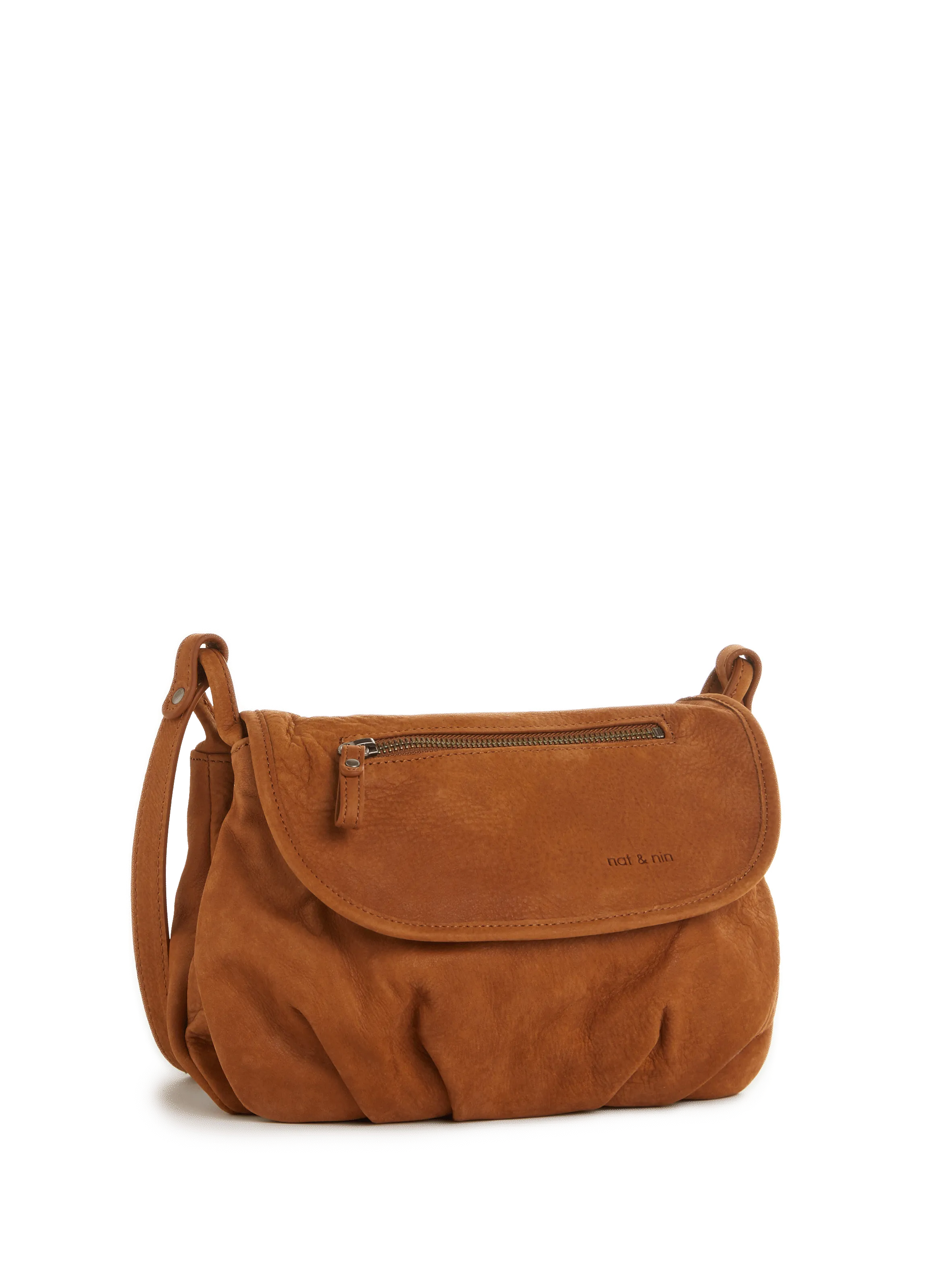 Nat & nin  Jen leather shoulder bag - Brown