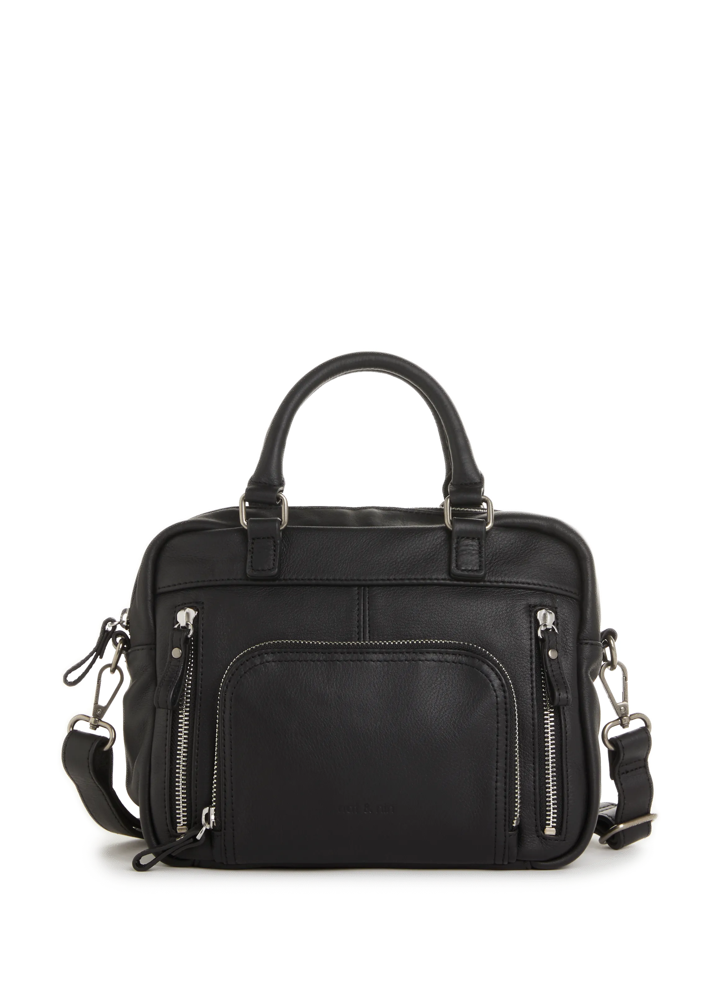 Nat & nin  Mini Macy leather bag - Black