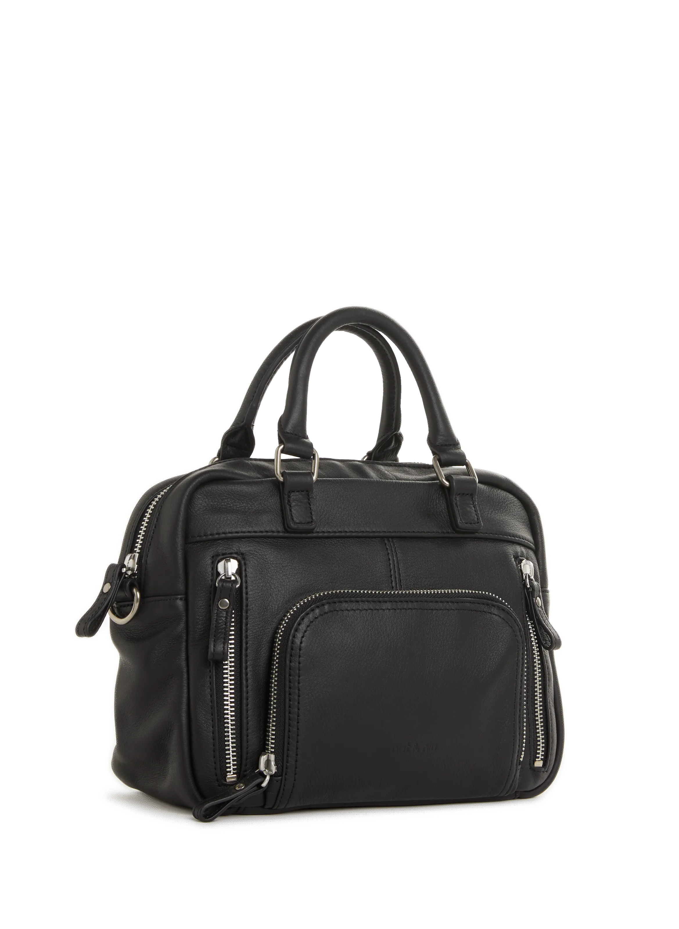 Nat & nin  Mini Macy leather bag - Black