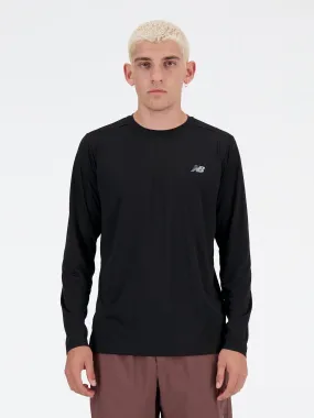 New Balance Mens Running Sport Essentials Long Sleeve Top - Black