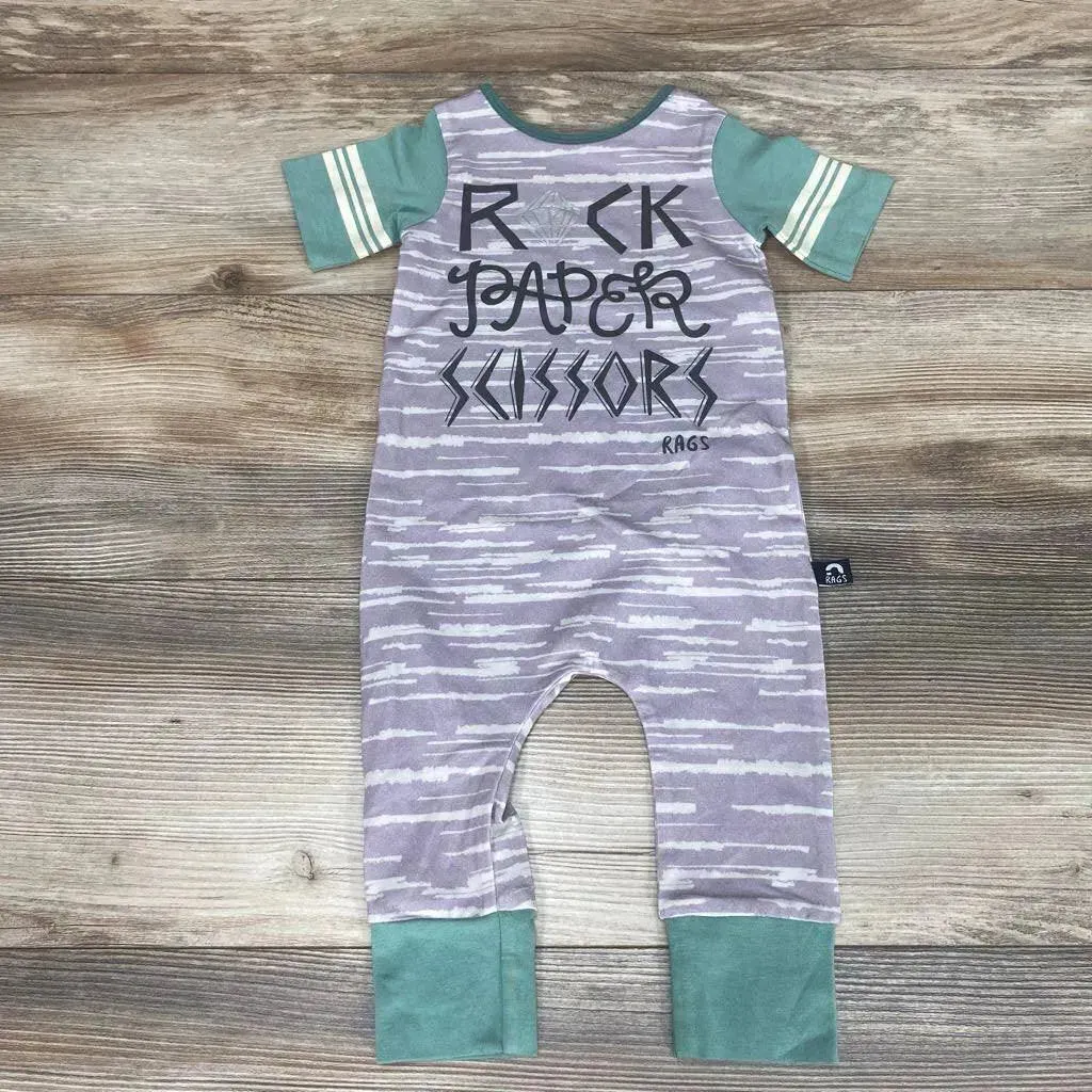 NEW Rags Rock Paper Scissors Romper sz 6-12m-