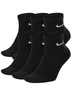 nike Nike Everyday Cushioned Ankle Sock 6pack SX7669 010 