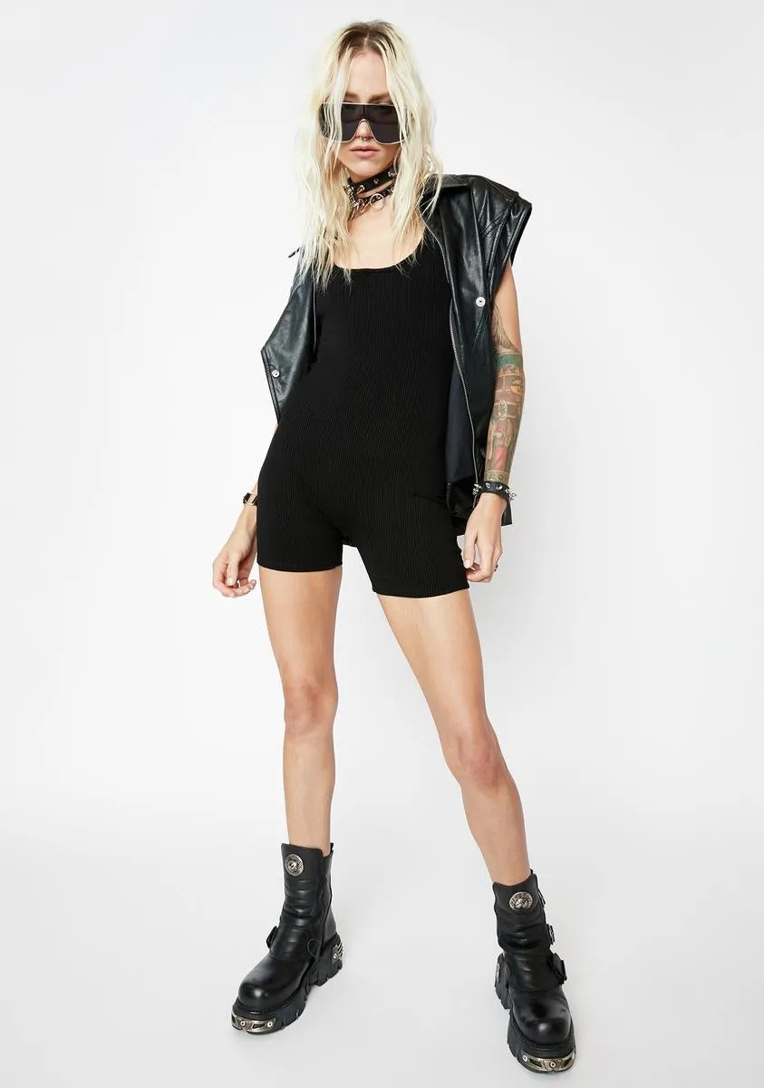 Noir Eat Pray Slay Romper-