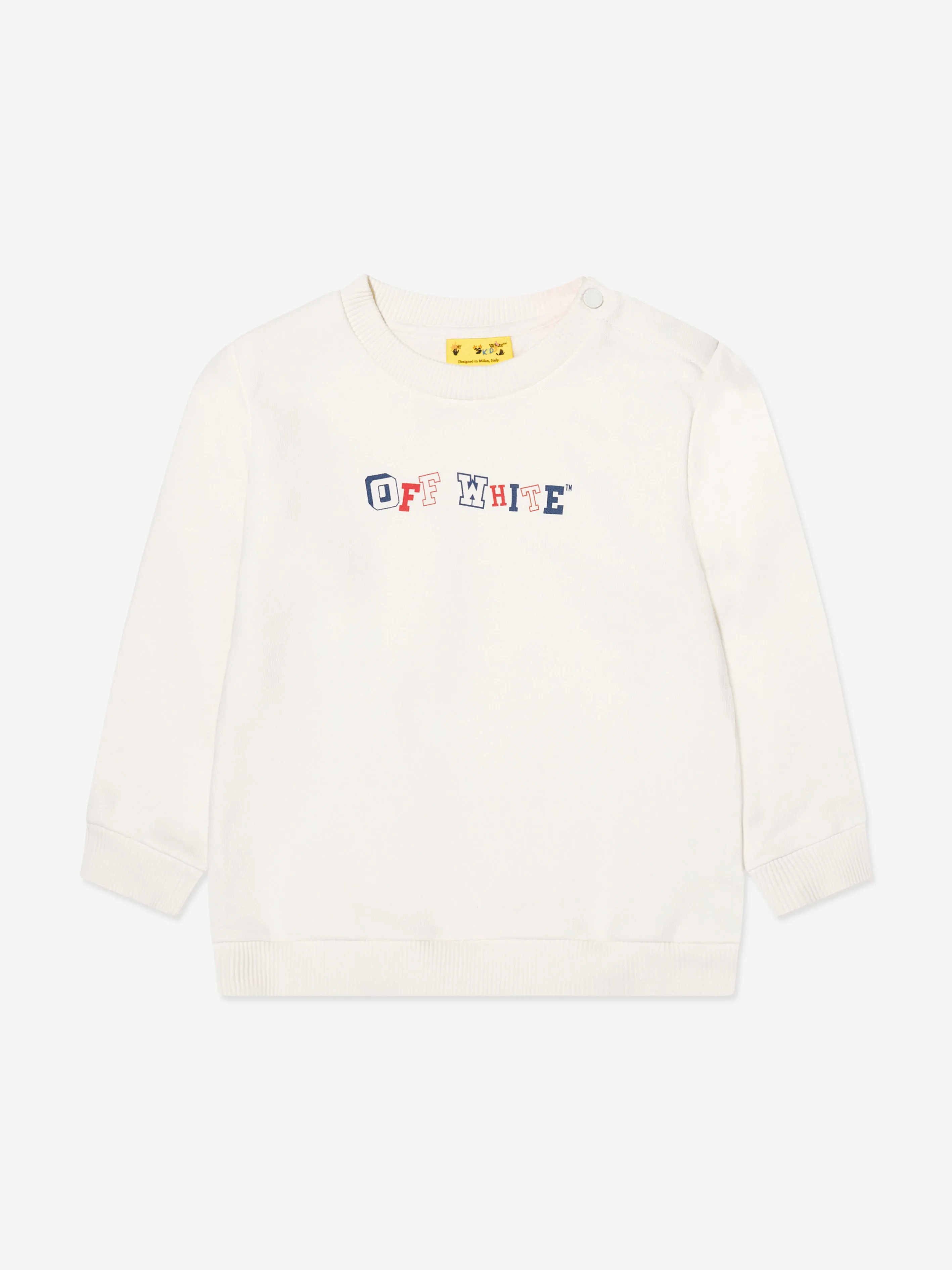 Off-White Baby Boys Letters Logo Tracksuit in Ivory