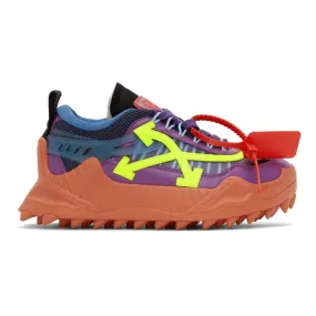 Off-White Purple and Yellow ODSY-1000 Sneakers