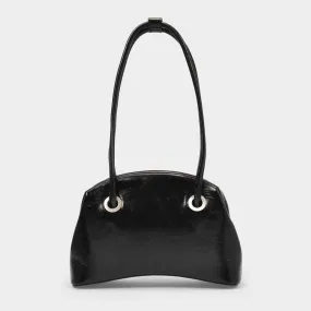 Osoi  Circle Brot Bag in Black Leather