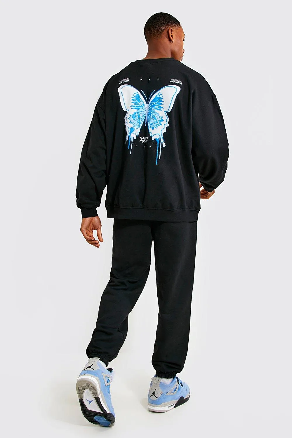 Oversized Butterfly Sweatshirt Tracksuit