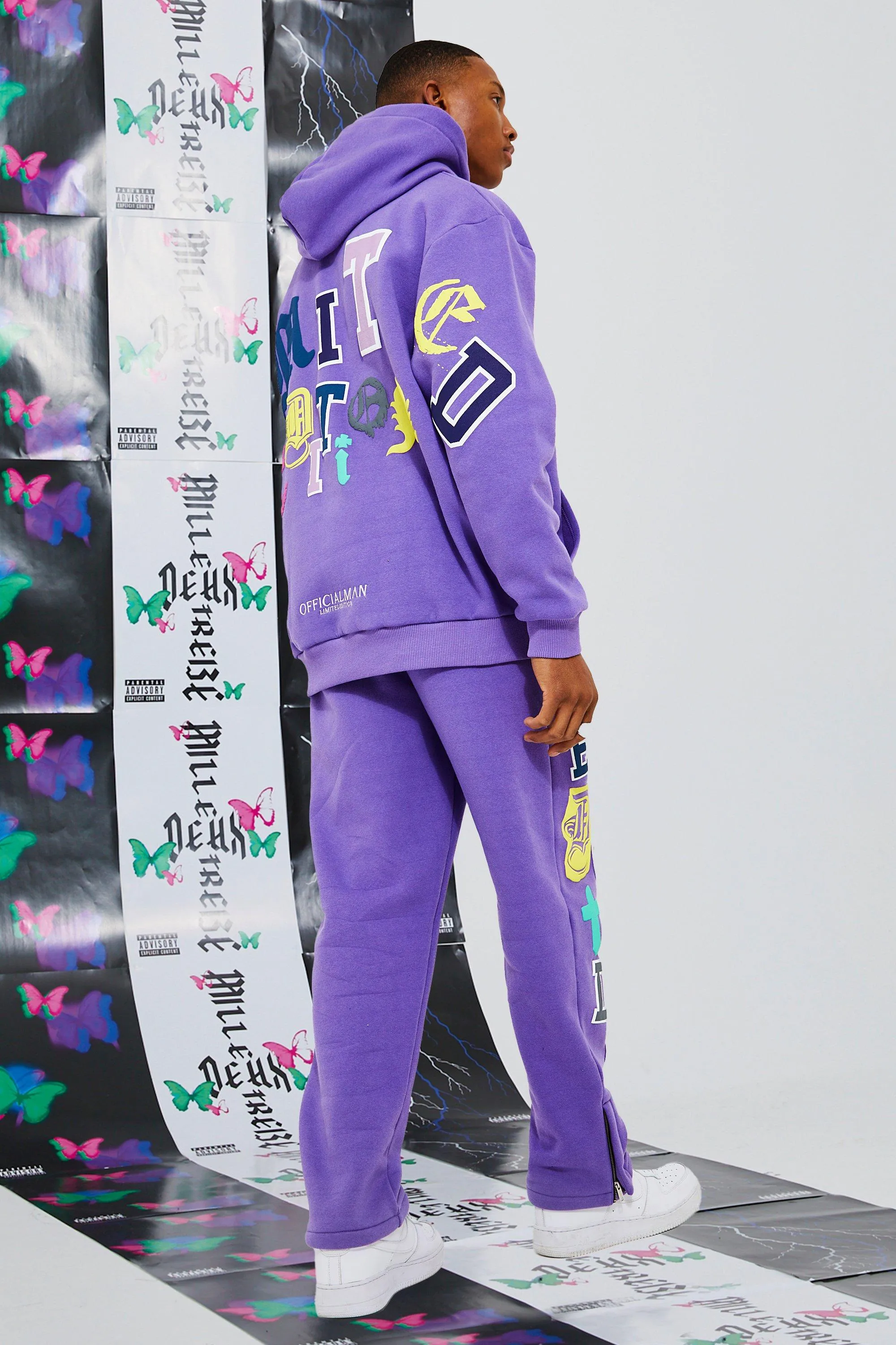 Oversized Limited Applique Hooded Tracksuit