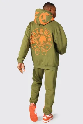 Oversized Ofcl Worldwide Hooded Tracksuit