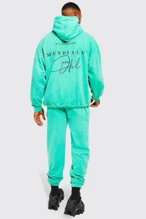 Oversized Offcl Overdye Hooded Tracksuit