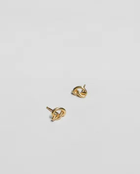 Petite Knot Earrings in 14k Gold