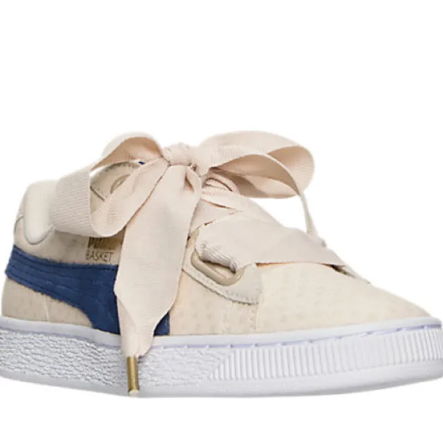 Puma Basket Heart Denim Oatmeal Twilight Blue 36337103 W...