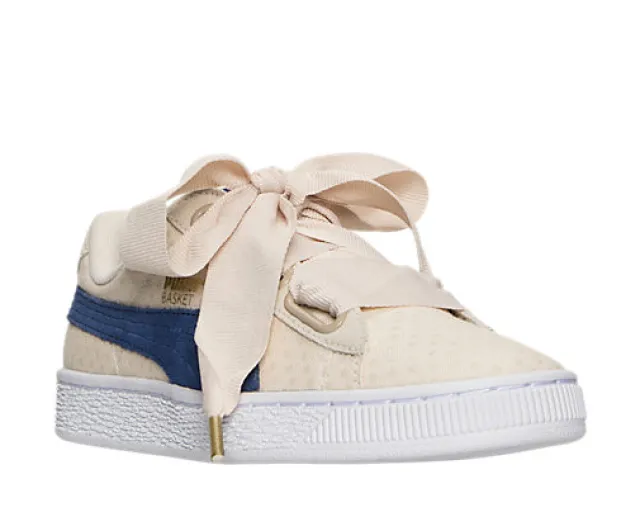 Puma Basket Heart Denim Oatmeal Twilight Blue 36337103 W...