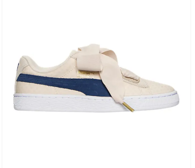 Puma Basket Heart Denim Oatmeal Twilight Blue 36337103 W...