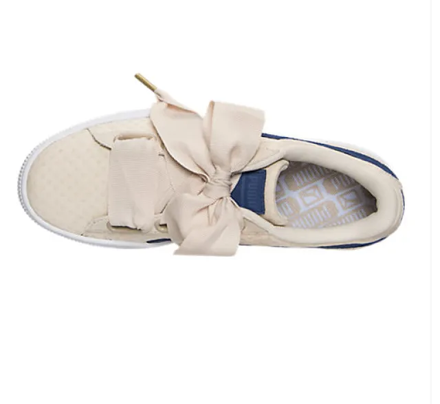 Puma Basket Heart Denim Oatmeal Twilight Blue 36337103 W...