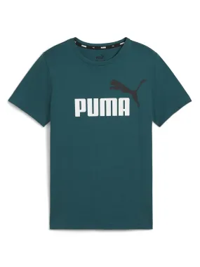 Puma Boys Essentials+ Logo Tee - Green