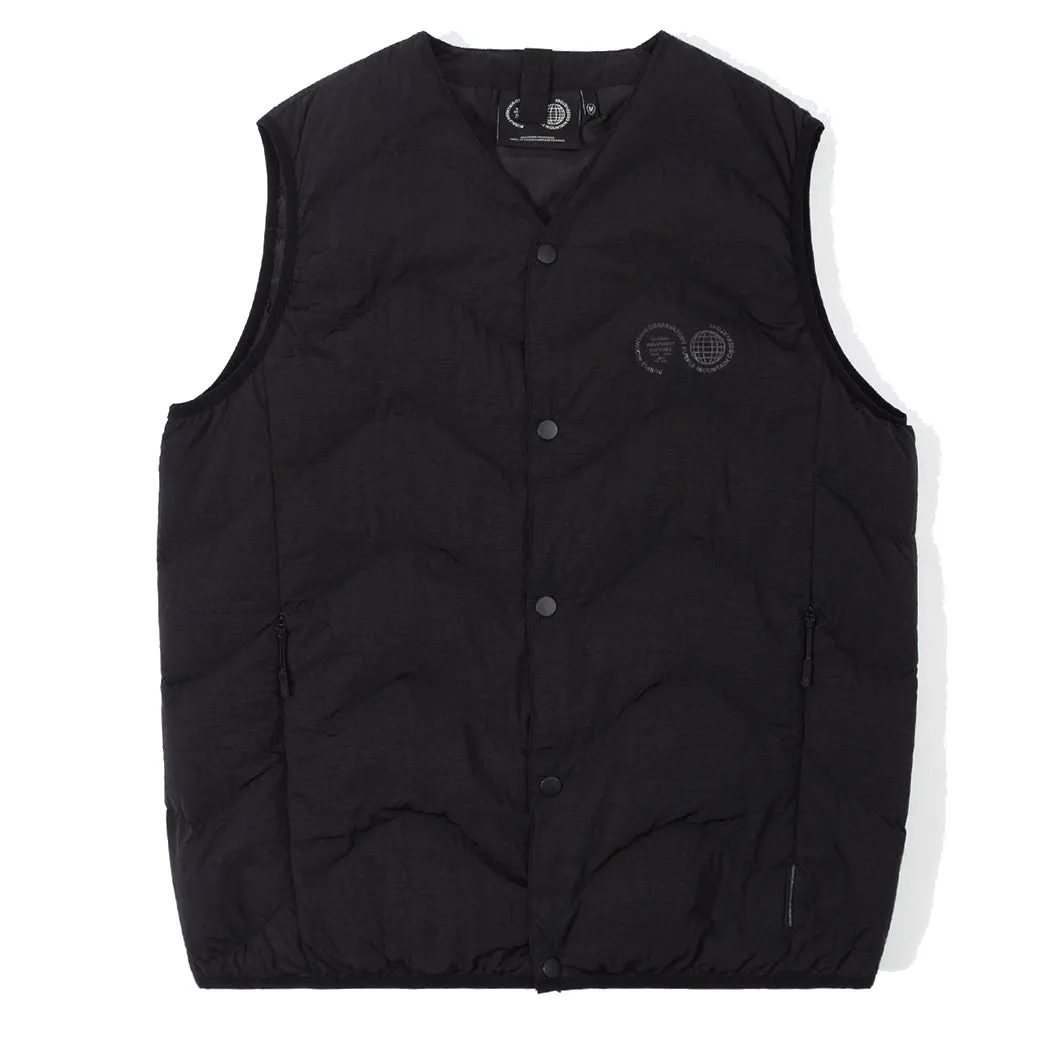 Purple Mountain Observatory Quilted Vest  Black