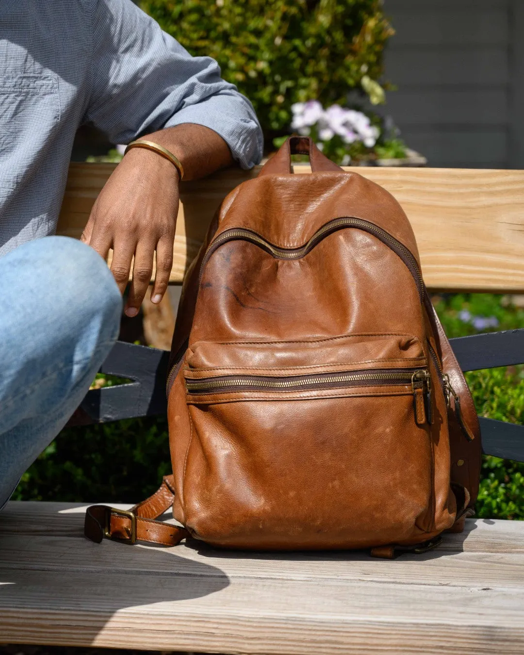 Reclaimed Backpack in Heirloom Oak by Moore & Giles