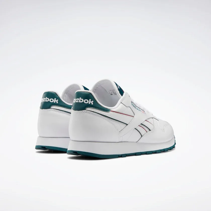 REEBOK CL LEATHER - Ftwr White / Midnight Pine / Punch Berry